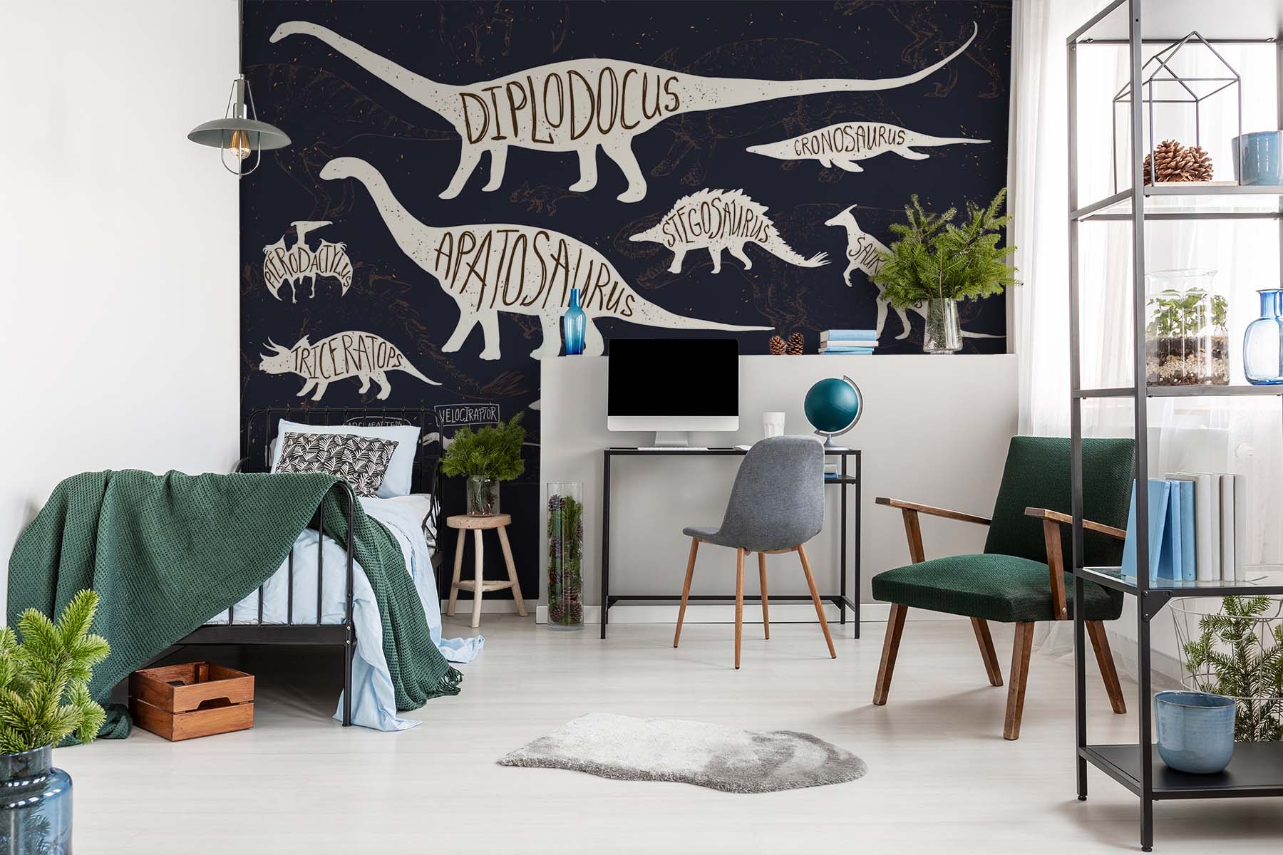 Twoje dziecko uwielbia dinozaury? Fototapeta sprawi, że pokocha swój pokój!